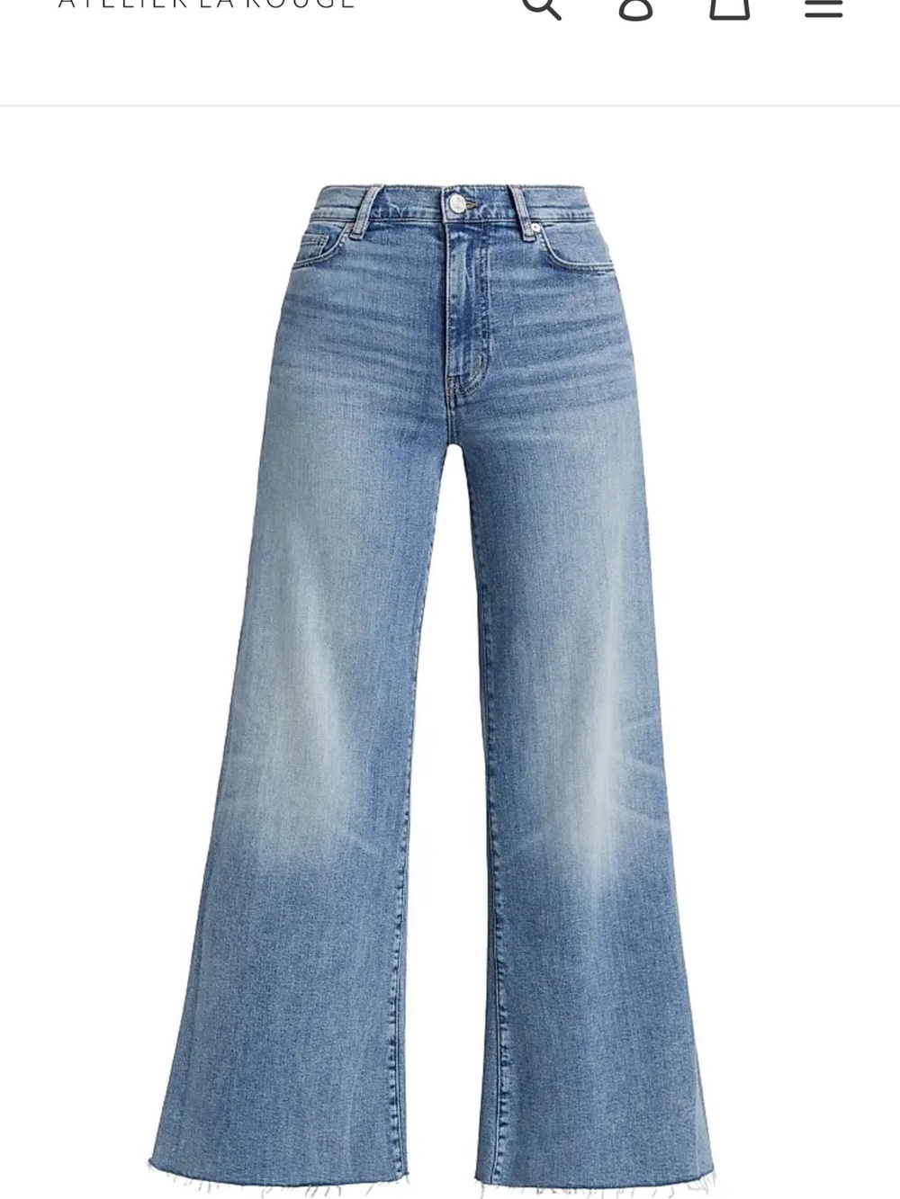 Frame Le Palazzo Crop Raw Fray in Whimsy size 25 NWOT